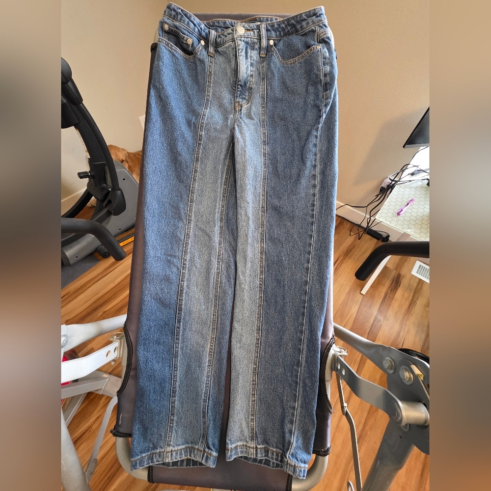 Stylish Blue Straight Leg Women's Jeans